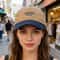 Retro Color Block Adjustable Baseball Cap Embroidered Unisex Summer Hat