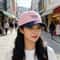 Retro Color Block Adjustable Baseball Cap Embroidered Unisex Summer Hat