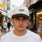 Retro Color Block Adjustable Baseball Cap Embroidered Unisex Summer Hat