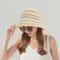 Vintage Handmade Knit Bucket Hat for Women Casual Sun Protection & Face Slimming Style