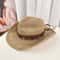 Ethnic Woven Cowboy Straw Hat With Wide Brim For Summer Sun Protection 6