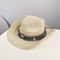 Ethnic Woven Cowboy Straw Hat With Wide Brim For Summer Sun Protection 8