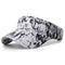 Tie Dye Visor Hat Breathable Unisex Outdoor Sun Protection 5