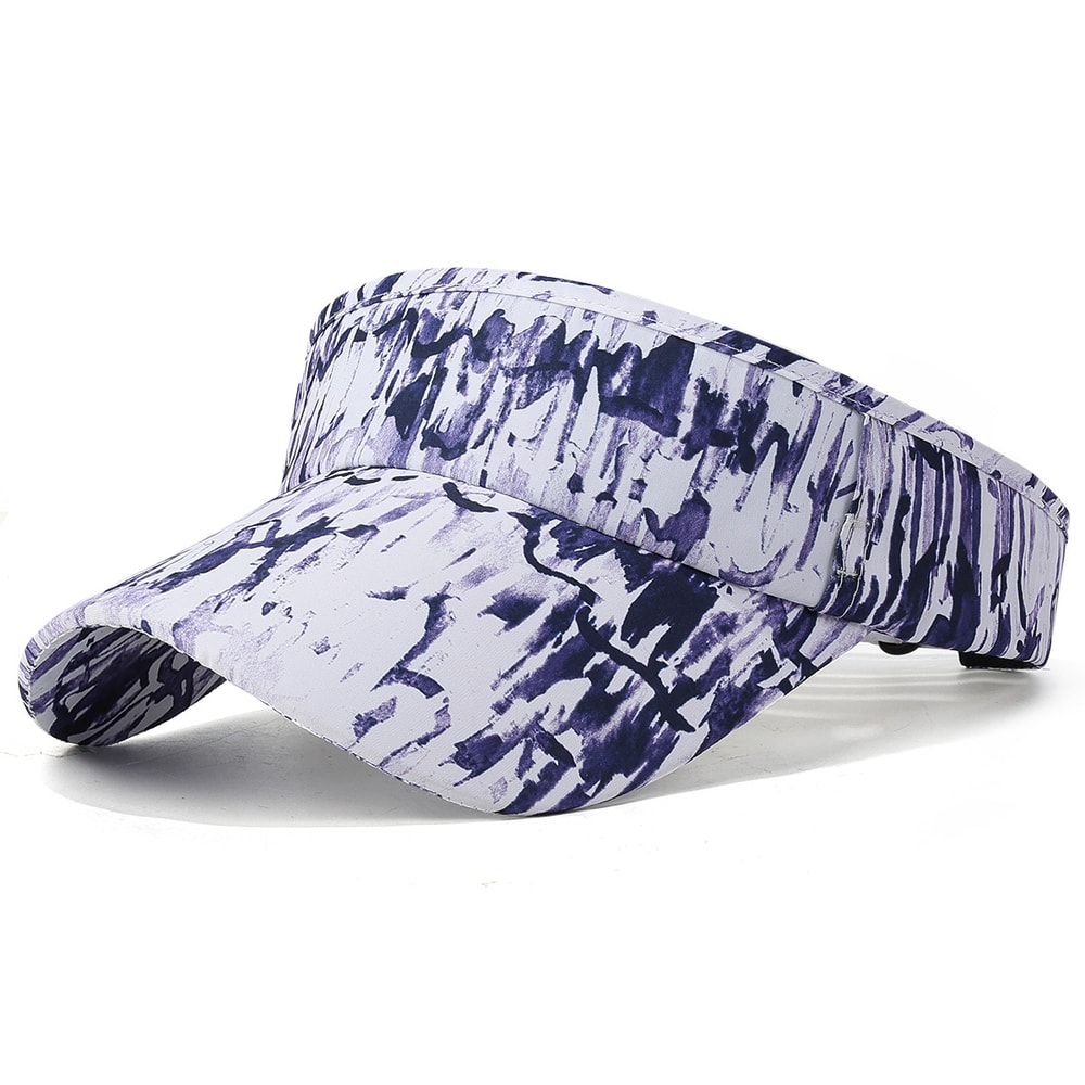 Tie Dye Visor Hat Breathable Unisex Outdoor Sun Protection 8