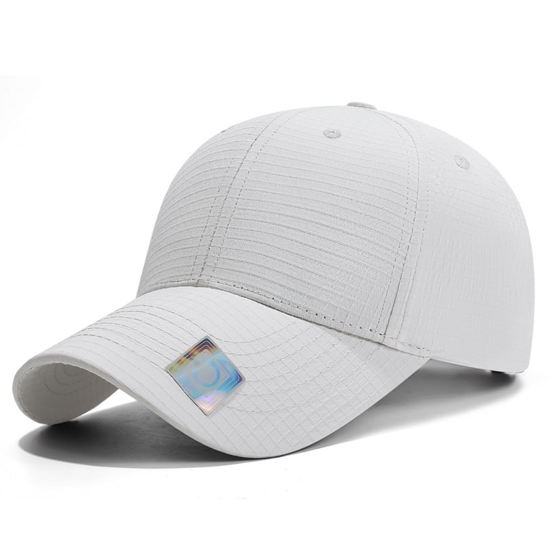 Summer Quick Dry Plaid Baseball Cap Unisex Outdoor Hat for Hiking & Running