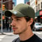 Summer Quick Dry Plaid Baseball Cap Unisex Outdoor Hat for Hiking & Running