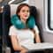 Inflatable U Shaped Neck Pillow Compact Travel Support For Planes Trips 1