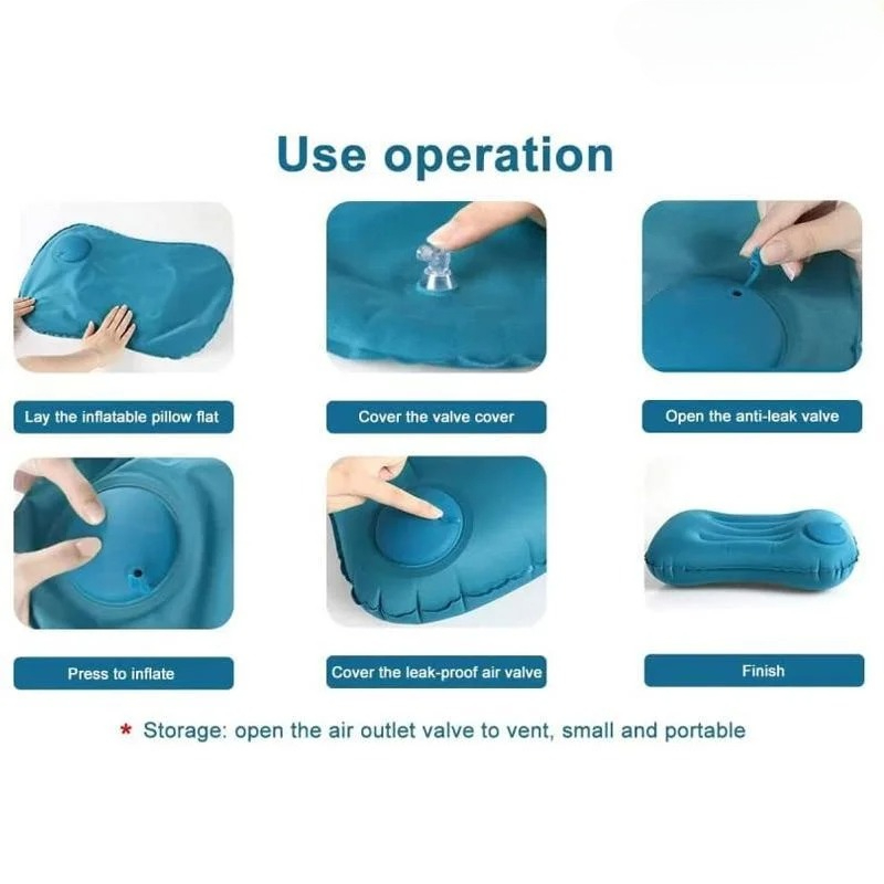 Premium Inflatable Travel Pillow Multifunctional Outdoor & Home Comfort
