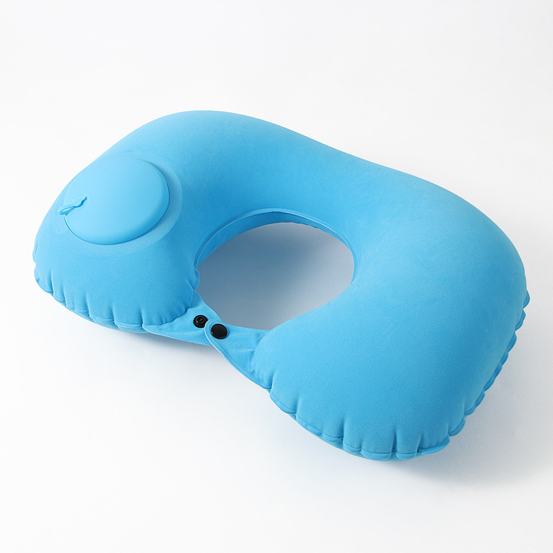 Automatic Inflatable Travel Neck Pillow Portable U Shaped Cushion 6