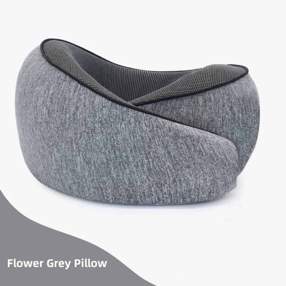 Premium U Shaped Memory Foam Travel Neck Pillow for Comfortable Sleep