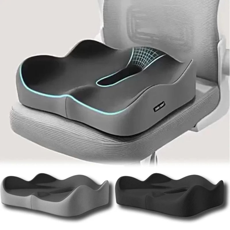 Tailbone Cushion for Back Pain Relief Orthopedic Memory Foam Seat