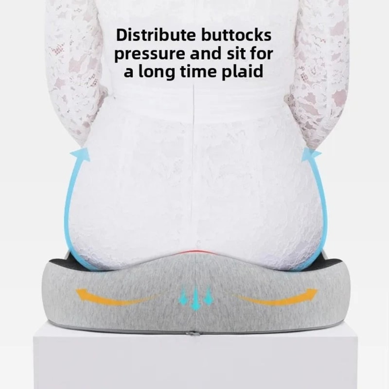 Tailbone Cushion for Back Pain Relief Orthopedic Memory Foam Seat