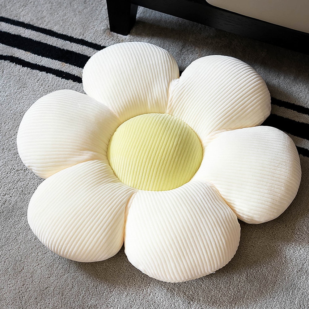 Plush Six Petal Flower Cushion For Kids Bedroom Bay Window Seating 6