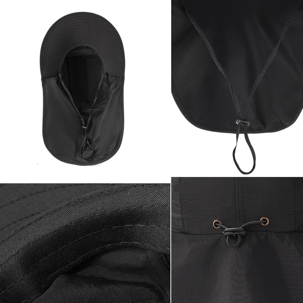 Ultimate Outdoor Sun Protection Fishermans Hat With Neck Shield 1