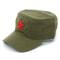 Authentic Style Red Cotton Military Cap With Iconic Star Red Cotton Military Cap Mao Hat For Street 2