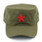 Authentic Style Red Cotton Military Cap With Iconic Star Red Cotton Military Cap Mao Hat For Street 4