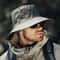 Mens Wide Brim Sun Hat Outdoor Fishing Sun Protection Bucket Hat 1