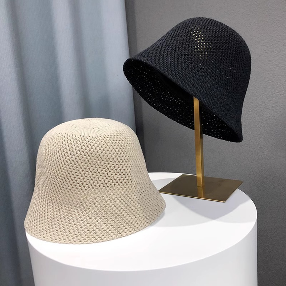 Breathable Summer Bucket Hat for Women Foldable Beach Sun Protection
