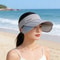 Womens Adjustable Sun Visor Hat With Retractable Brim For Sun Protection 3