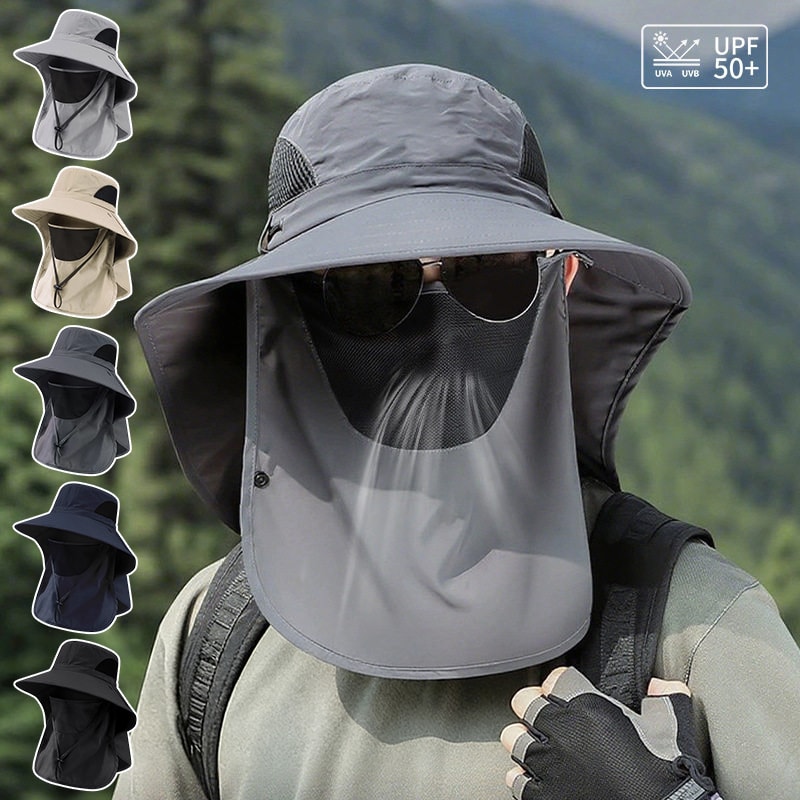 Ultimate Summer UV Sun Hat with Neck Flap Breathable Wide Brim Bucket Hat