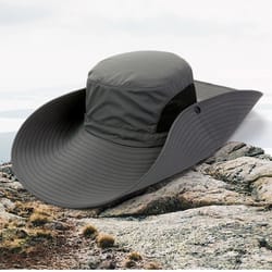 premium wide brim sun hat with uv protection breathable outdoor fishing & hiking cap