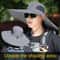 Premium Wide Brim Sun Hat with UV Protection Breathable Outdoor Fishing & Hiking Cap