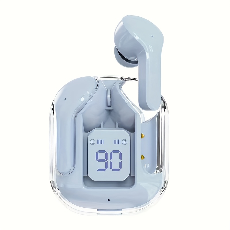 Transparent Wireless Bluetooth Earbuds With HIFI Stereo Sound LED Display 3
