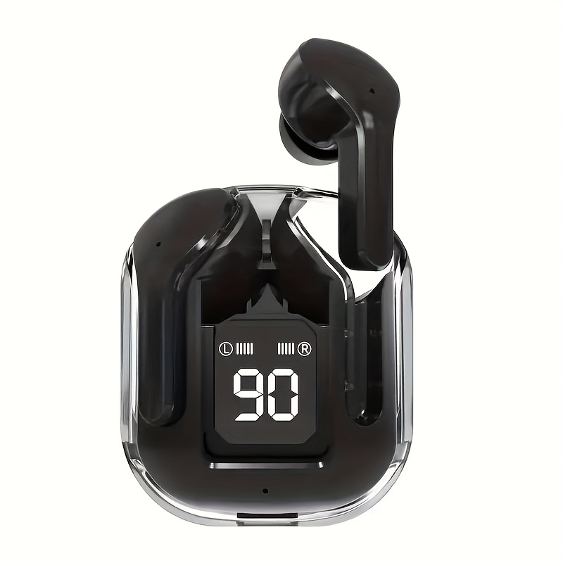 Transparent Wireless Bluetooth Earbuds With HIFI Stereo Sound LED Display 4