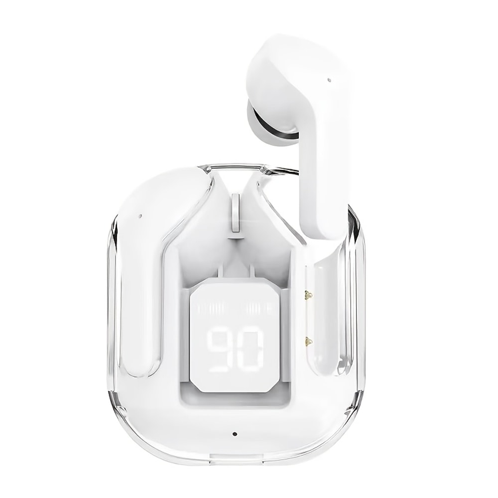 Transparent Wireless Bluetooth Earbuds With HIFI Stereo Sound LED Display 5