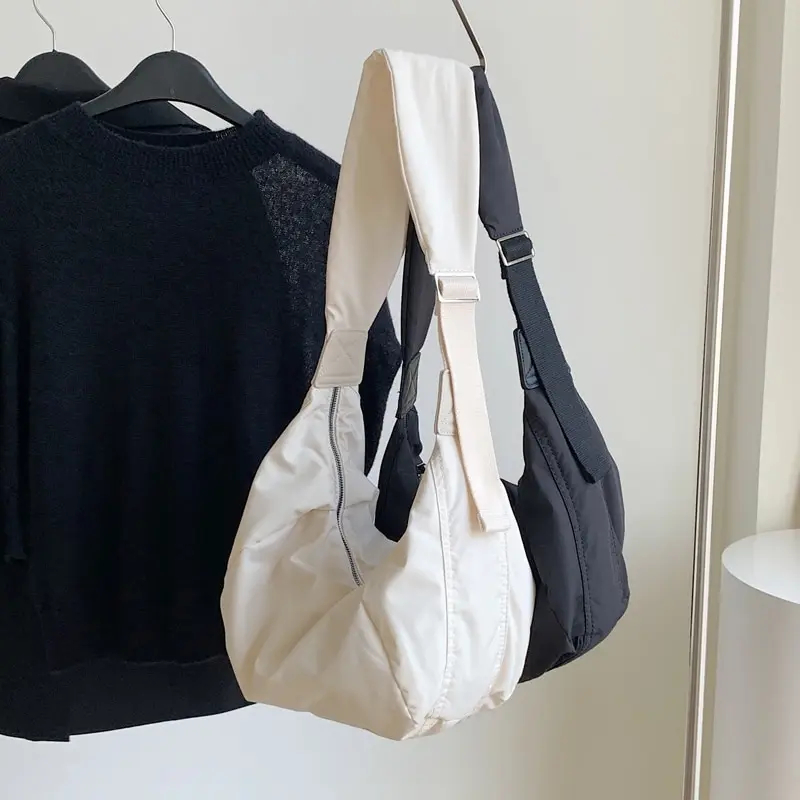 Stylish Large Capacity Nylon Women Shoulder Bag Hobo Crossbody 5