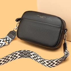 luxury everyday genuine leather crossbody bag for women multi compartment womens shoulder handbag