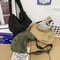 Vintage Canvas Messenger Bag for Women Casual Crossbody Shoulder Handbag