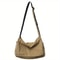 Vintage Canvas Messenger Bag for Women Casual Crossbody Shoulder Handbag