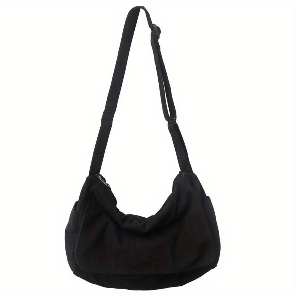 Vintage Canvas Messenger Bag for Women Casual Crossbody Shoulder Handbag