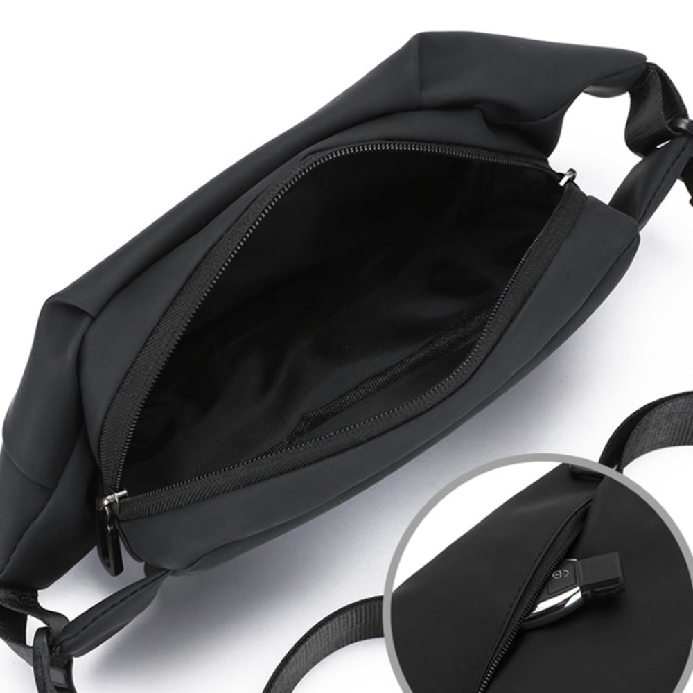 Mens Minimalist Waterproof Running Waist Bag Stylish Outdoor Fanny Pack 1