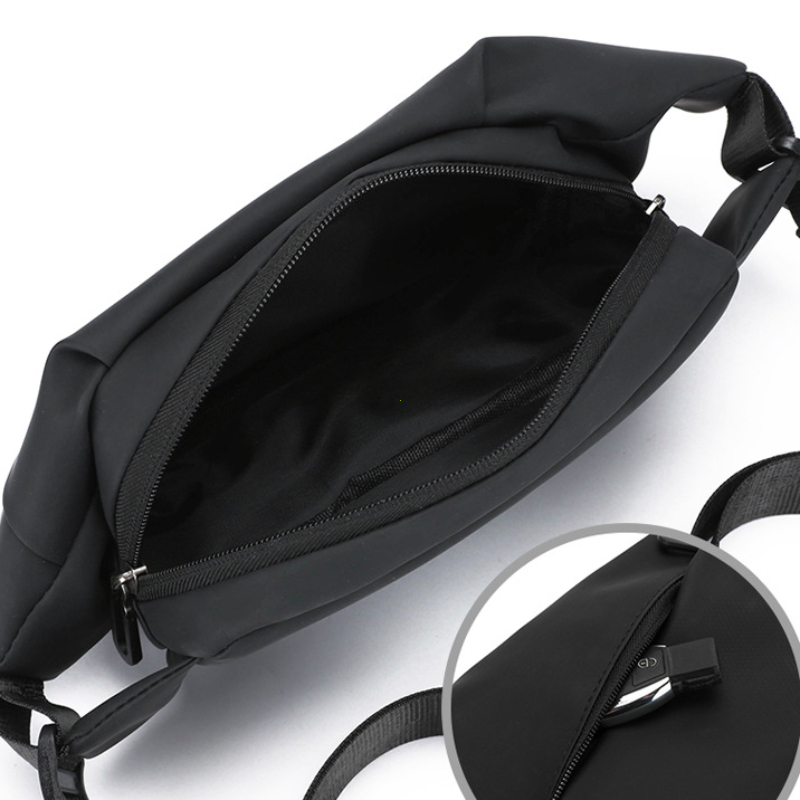 Mens Minimalist Waterproof Running Waist Bag Stylish Outdoor Fanny Pack 1