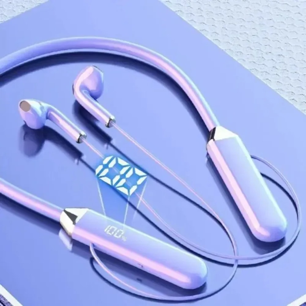 Waterproof Bluetooth Neckband Headphones With Stereo Sound Mic 4