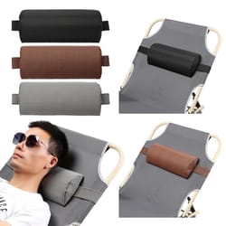 premium outdoor sun lounger pillow with neck support cushion & comfort headrest pillow
