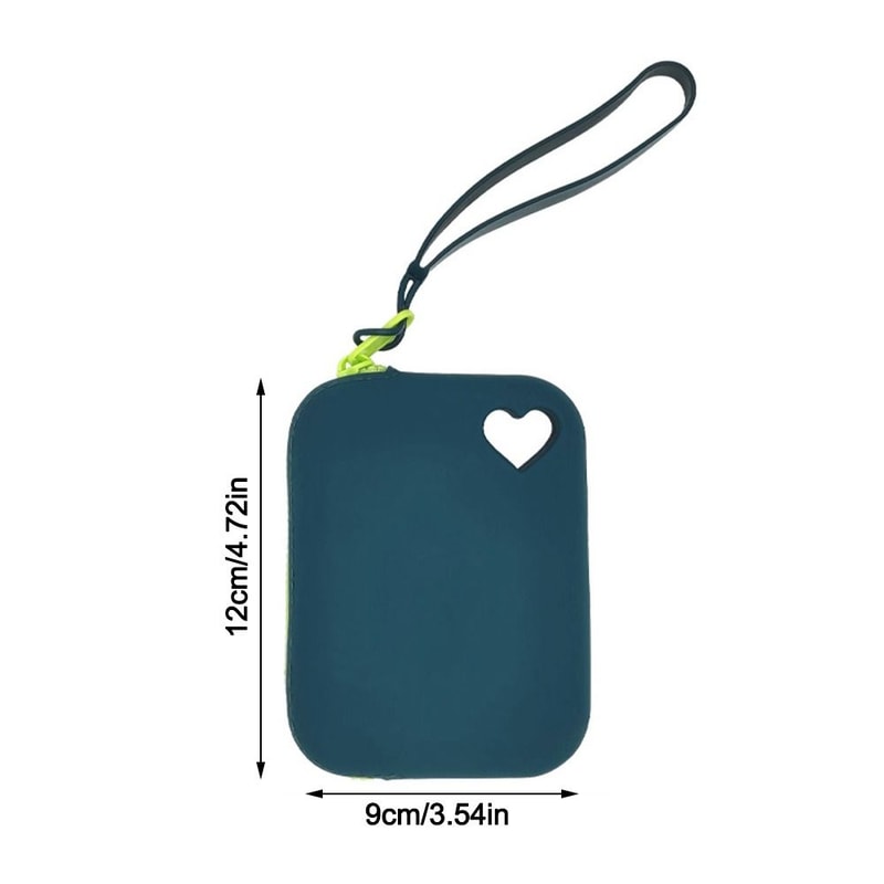 Compact Portable Silicone Coin Purse & Waterproof Earphone Storage Bag for Small Items