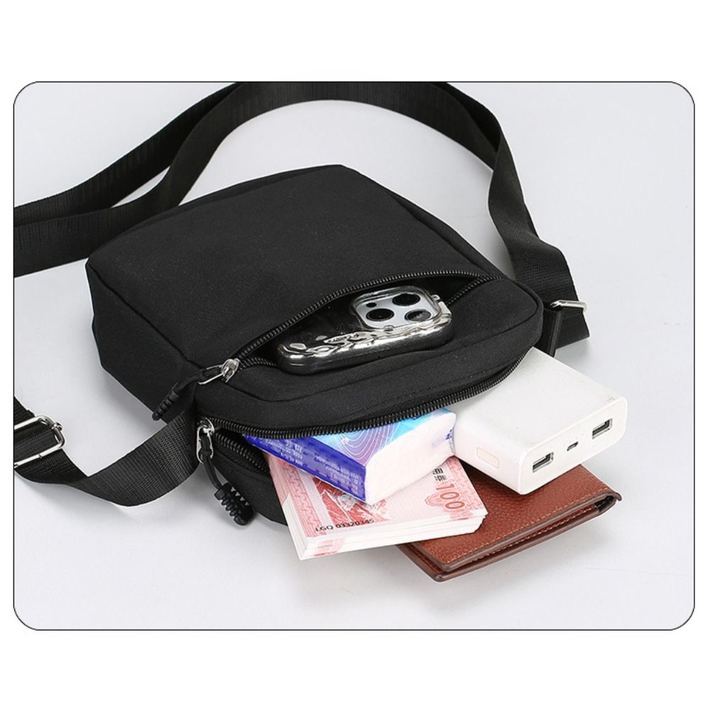 Durable Oxford Shoulder Bag For Men Mini Waist Mobile Phone Bag 4