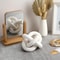Boho Farmhouse Wood Chain Decor Natural Wood Knot Centerpiece for Living Room & Table