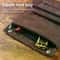 Premium Frosted Leather Cigarette & Tobacco Storage Bag Foldable Lighter Pouch