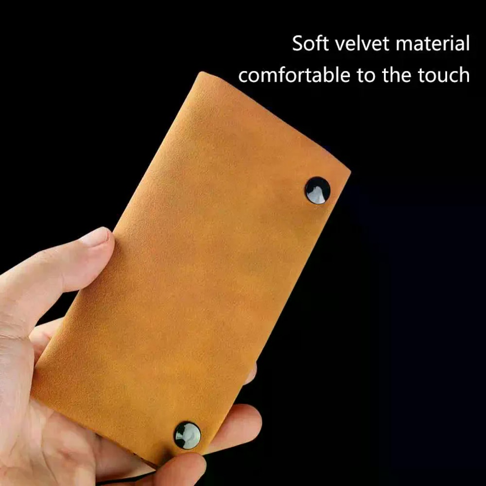 Premium Frosted Leather Cigarette & Tobacco Storage Bag Foldable Lighter Pouch