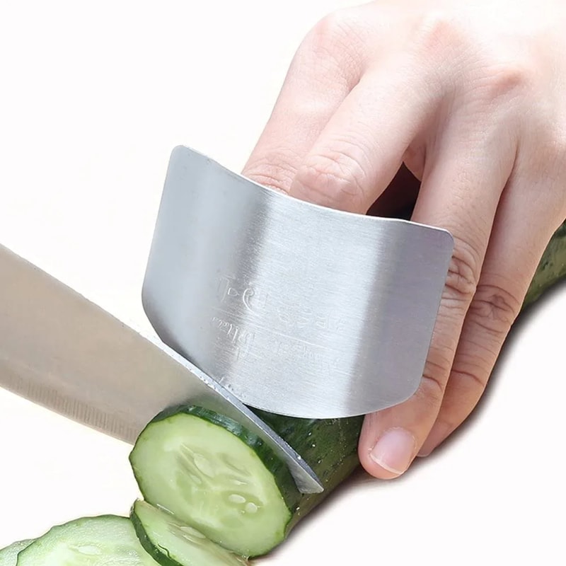 Premium Stainless Steel Finger Guards for Safe Cutting and Hand Protection
