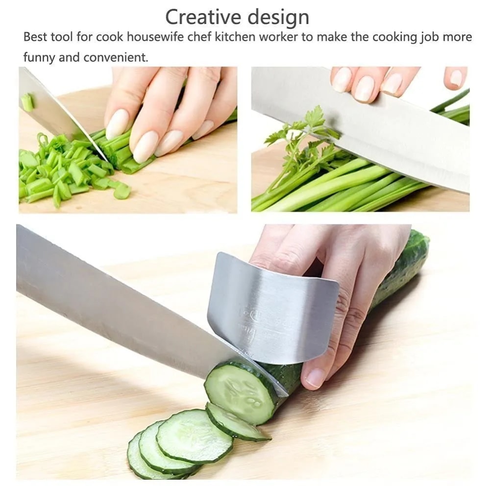 Premium Stainless Steel Finger Guards for Safe Cutting and Hand Protection