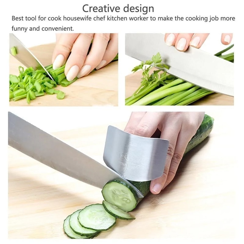 Premium Stainless Steel Finger Guards for Safe Cutting and Hand Protection