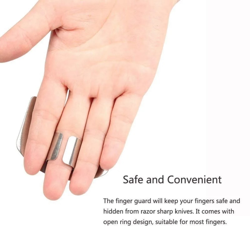 Premium Stainless Steel Finger Guards for Safe Cutting and Hand Protection