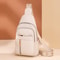 Urban Minimalist PU Leather Chest Bag Compact Crossbody Shoulder Bag 1