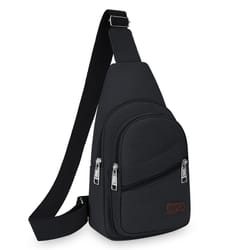 mens stylish crossbody bag shoulder & chest bag for travel work & leisure