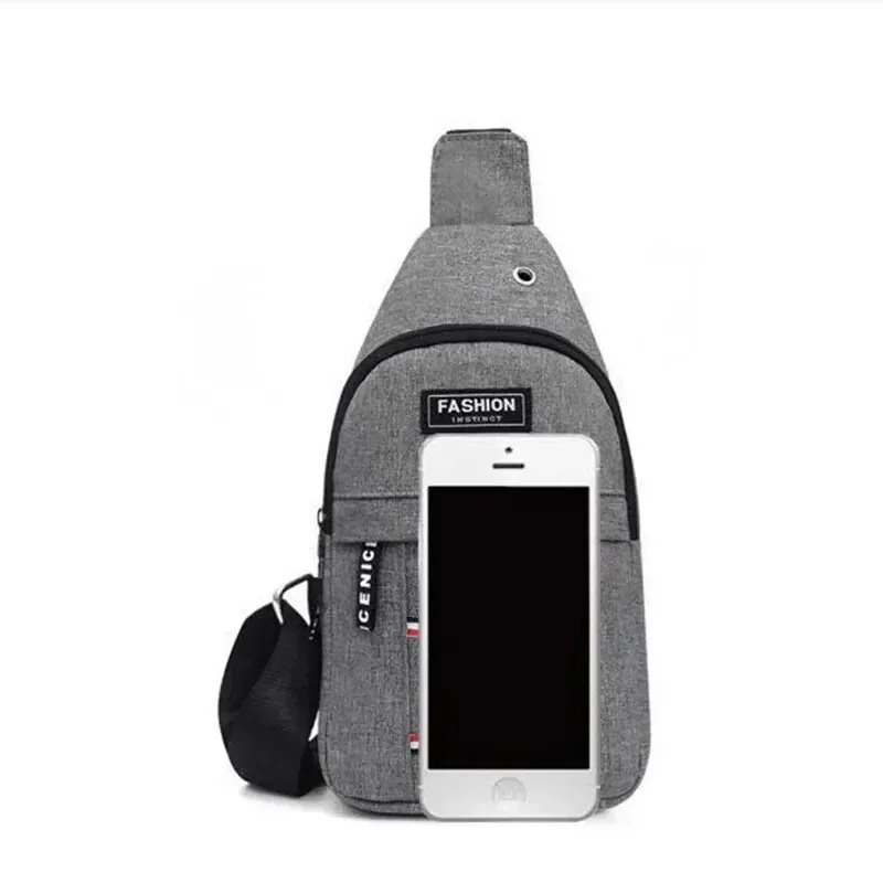 Mens Waterproof Large Capacity Waist Bag With Adjustable Shoulder Strap 0